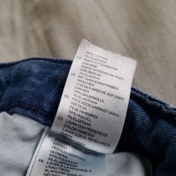 H&M DIVIDED Skinny Distressed Blue 6 - Picture 7 of 7